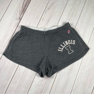 University of Illinois Active Shorts Women’s S Gray League Collegiate Outfitters